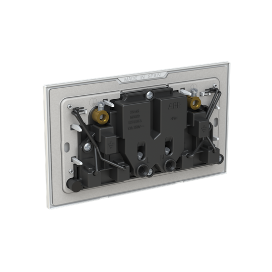 Socket outlet BS White Glass - Millenium – Görsel 2 / 3