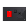 Cooker control unit Black Glass - Millenium