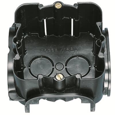 Device Connection Box (Round / Square) Flush box VDE square 1-gang Black - Sky Niessen