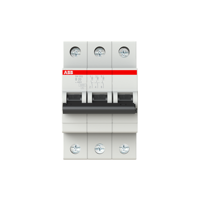 Miniature Circuit Breaker - SH200 - 3P - 20 A - B - (AC) 6 kA