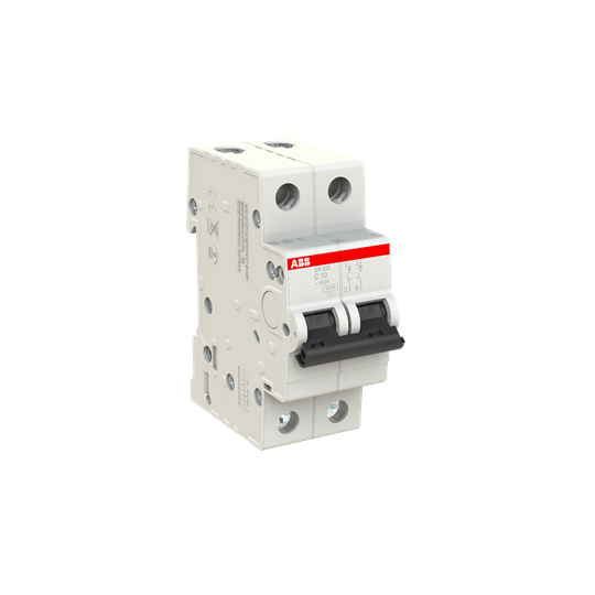 Miniature Circuit Breaker - SH200 - 2P - 10 A - C - (AC) 6 kA