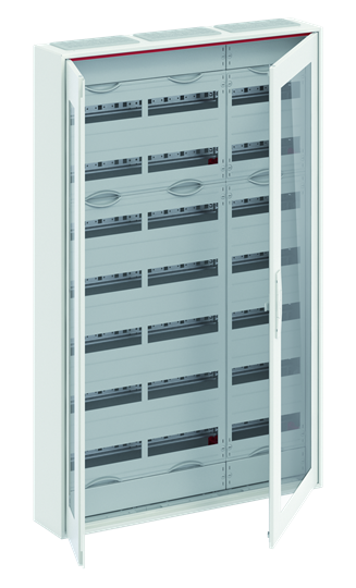 ComfortLine Compact distribution board, Surface mounting, 252 SU, Isolated (Class II), IP44, Field Width: 3, Rows: 7, 1250 mm x 800 mm x 160 mm