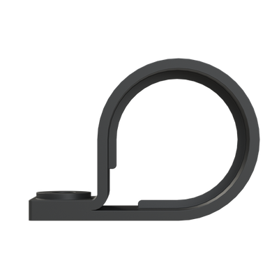 CONDUIT CLAMP 1SCREW PA6 NW29 BLK