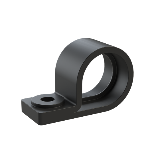 CONDUIT CLAMP 1SCREW PA6 NW12 BLK