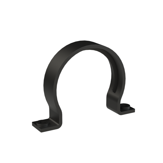 CONDUIT CLAMP 2SCREW PA6 NW95 BLK