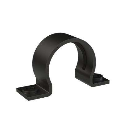 CONDUIT CLAMP 2SCREW PA6 NW36 BLK