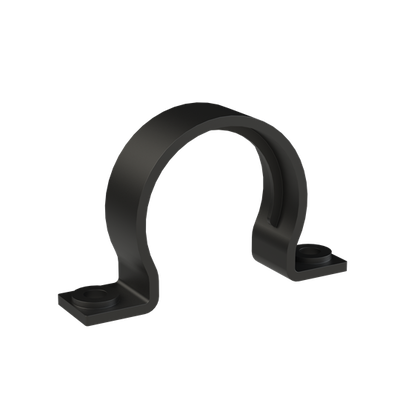 CONDUIT CLAMP 2SCREW PA6 NW56 BLK