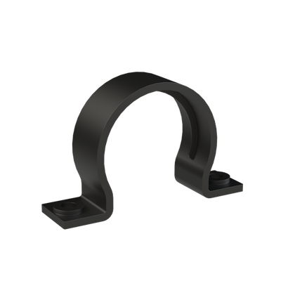 CONDUIT CLAMP 2SCREW PA6 NW48 BLK