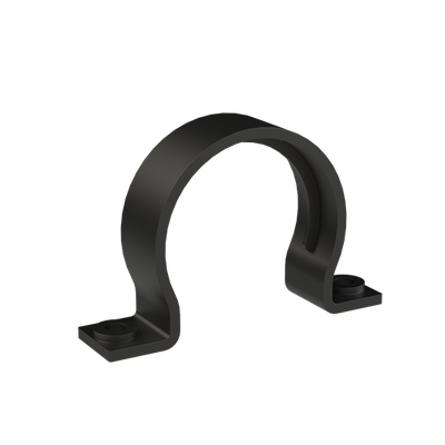 CONDUIT CLAMP 2SCREW PA6 NW70 BLK