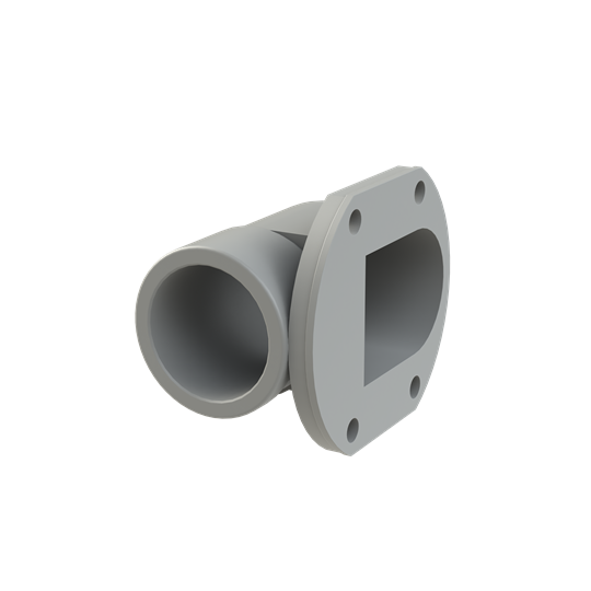 FTNG FLANGE 90deg NW29 IP66 gry