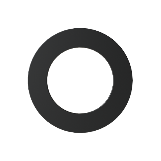 TPE THREAD SEAL WASHER PG9 BLACK