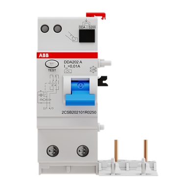 Residual Current Device Block DDA200 - 2P - 10 mA - 25 A - Type A