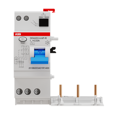 Residual Current Device Block DDA200 - 3P - 30 mA - 40 A - Type A APR