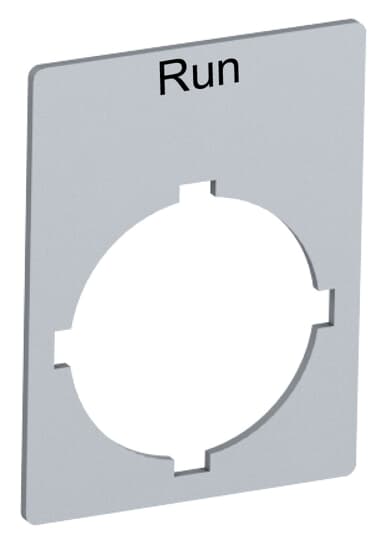 Fixed legend plate