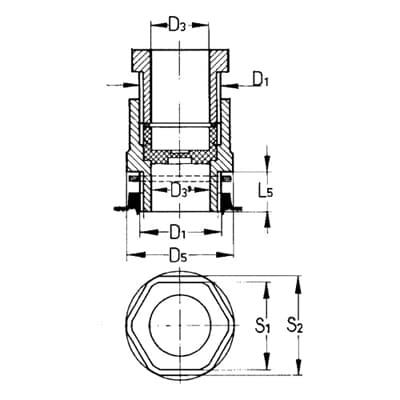 PG16 CABLE SEAL FOR JB6