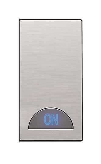 Switch 1-way Double Pole 2-pole switch Stainless steel - Millenium