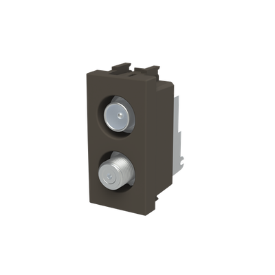 TV/SAT outlet Anthracite - Zenit BS
