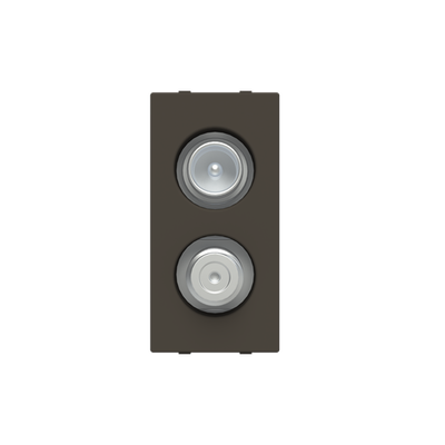 TV/SAT outlet Anthracite Polished - Zenit BS