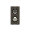 TV/SAT outlet Anthracite Polished - Zenit BS