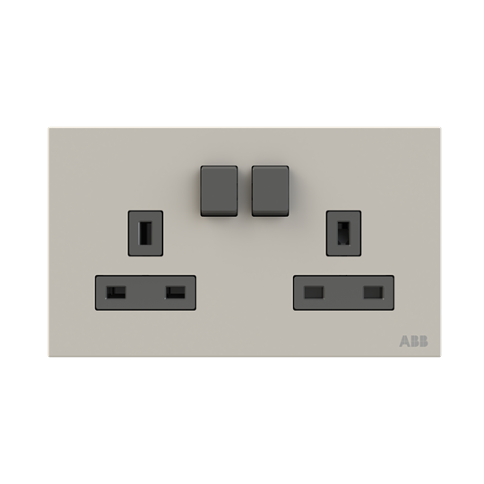 Socket outlet BS Dune Grey - Millenium
