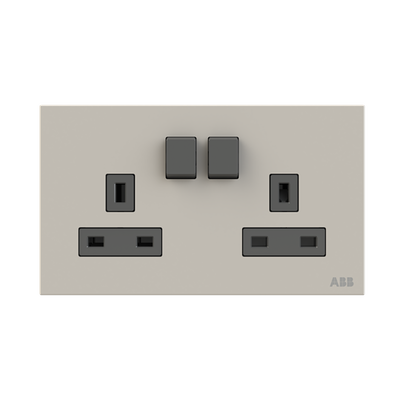 Socket outlet BS Dune Grey - Millenium