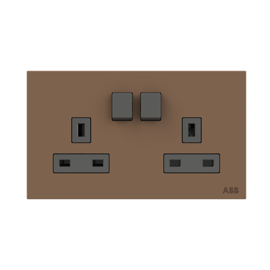 Socket outlet BS Mocha Brown - Millenium