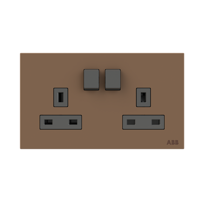 Socket outlet BS Mocha Brown - Millenium