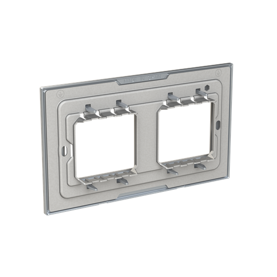Frame 2-gang Dune Grey - Millenium – Image 2 of 3