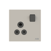 Socket outlet Round 5A Dune Grey - Millenium
