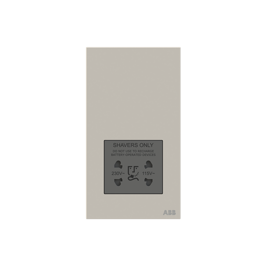 Socket outlet Shaver Dune Grey - Millenium