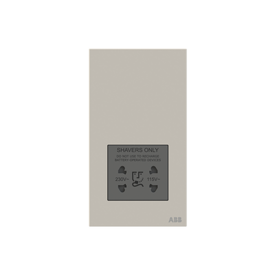 Socket outlet Shaver Dune Grey - Millenium