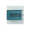 Consumer unit  MISTRAL41F, Flush mounting, 8 modules, 1 row(s), IP41,  Door: Single, Plastic, Transparent, Dimensions: 250 mm x 232 mm x 107 mm