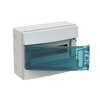 Consumer unit  MISTRAL65, Surface mounting, 12 modules, 1 row(s), IP65,  Door: Single, Plastic, Transparent, Dimensions: 250 mm x 320 mm x 155 mm