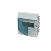 Consumer unit  MISTRAL41F, Flush mounting, 8 modules, 1 row(s), IP41,  Door: Single, Plastic, Transparent, Dimensions: 250 mm x 232 mm x 107 mm