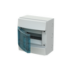 Consumer unit  MISTRAL65, Surface mounting, 8 modules, 1 row(s), IP65,  Door: Single, Plastic, Transparent, Dimensions: 250 mm x 232 mm x 155 mm