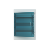 Consumer unit , Surface mounting, 24 modules, 2 row(s), IP65, Door: Single, Plastic, Transparent, Dimensions: 435 mm x 320 mm x 155 mm