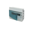 Consumer unit  MISTRAL41F, Flush mounting, 12 modules, 1 row(s), IP41,  Door: Single, Plastic, Transparent, Dimensions: 250 mm x 320 mm x 107 mm