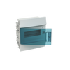Consumer unit  MISTRAL41F, Flush mounting, 8 modules, 1 row(s), IP41,  Door: Single, Plastic, Transparent, Dimensions: 250 mm x 232 mm x 107 mm