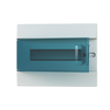 Consumer unit  MISTRAL41F, Flush mounting, 12 modules, 1 row(s), IP41,  Door: Single, Plastic, Transparent, Dimensions: 250 mm x 320 mm x 107 mm