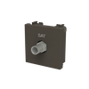 TV/SAT outlet 1 gang Anthracite Polished - Millenium