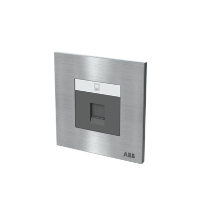Data outlet 1 gang Stainless steel - Millenium