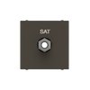 TV/SAT outlet 1 gang Anthracite Polished - Millenium