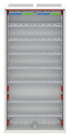ComfortLine Compact distribution board, Surface mounting, 168 SU, Isolated (Class II), IP44, Field Width: 2, Rows: 7, 1100 mm x 550 mm x 160 mm