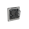 Socket outlet BS Without imprint Stainless steel - Millenium