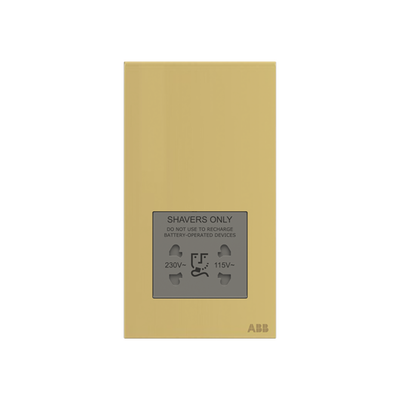 Socket outlet Shaver Matt Gold - Millenium