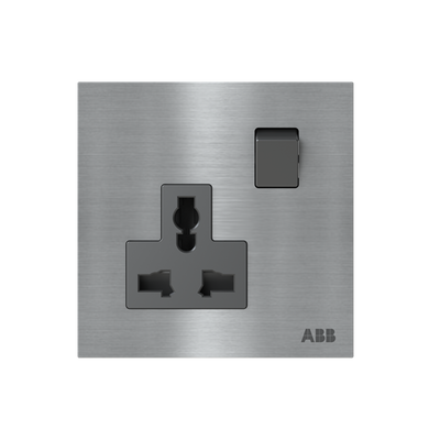 Socket outlet Universal Without imprint Stainless steel - Millenium
