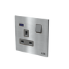 Socket outlet BS Without imprint Stainless steel - Millenium