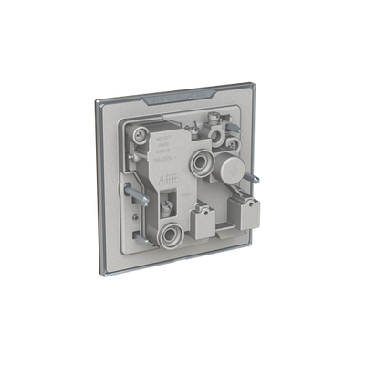 Socket outlet Round 15A Without imprint Stainless steel - Millenium