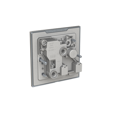 Socket outlet Round 15A Without imprint Stainless steel - Millenium