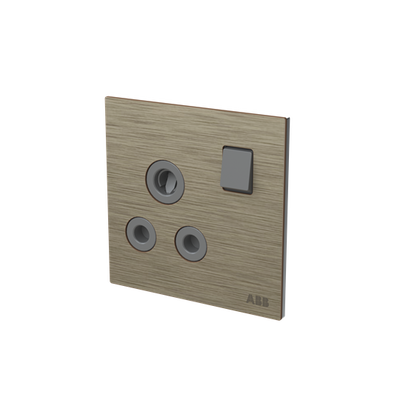 Socket outlet Round 15A Without imprint Antique Gold - Millenium